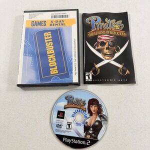 Pirates: The Legend of Black Kat Sony PlayStation 2, 2002 W/ Manual Blockbuster